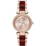 Michael Kors Women’s Quartz Stainless Steel Rose Gold Dial 33mm Watch MK6239