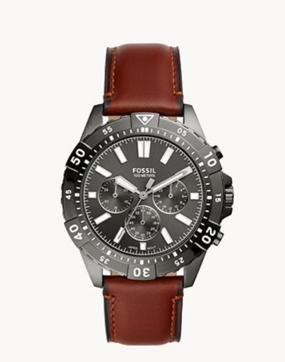 Fossil Garrett Analog Grey Dial Men's Watch-FS5770 Hover Image