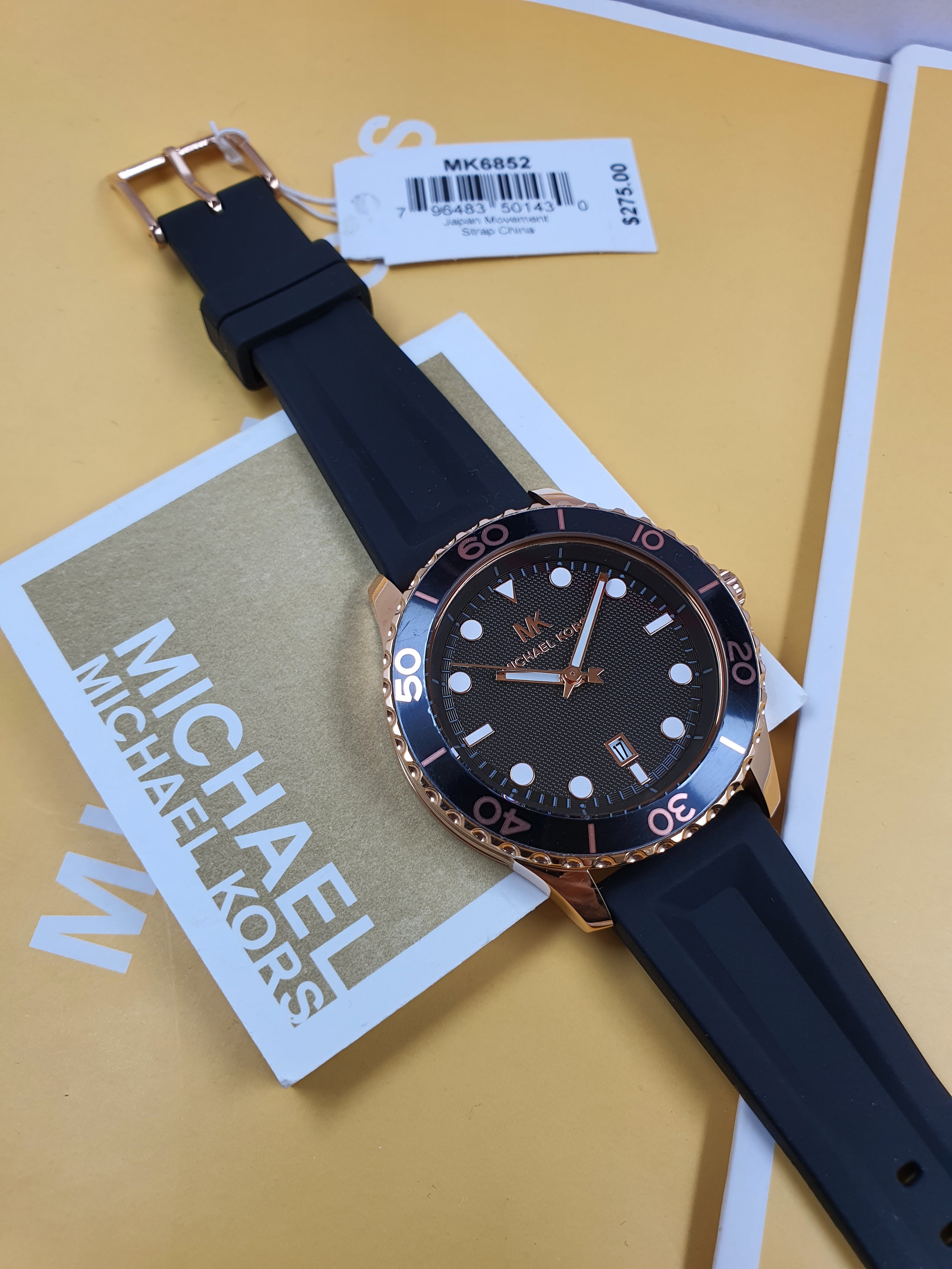 Michael kors watch silicone 2024 band