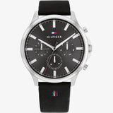 Tommy Hilfiger Ryder Black Dial & Strap Watch