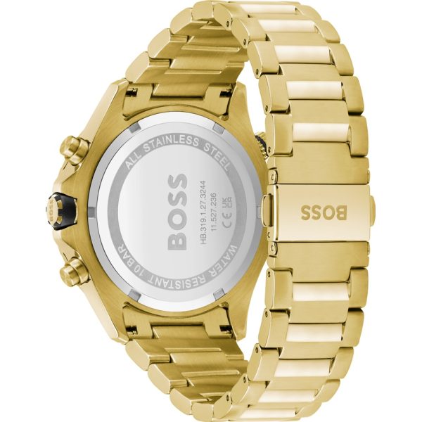 BOSS Chronograph Quartz Watch for Men with Gold Coloured Stainless Steel Bracelet - 1513932