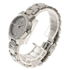 Burberry Women’s Swiss Made Quartz Stainless Steel Grey Check Stamped Dial 26mm Watch BU9229