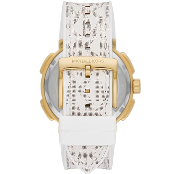 Michael Kors Women’s Quartz White Silicone Strap White Dial 42mm Watch MK7221