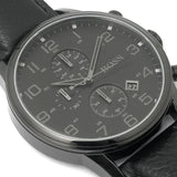Hugo Boss Men’s Quartz Black Leather Strap Black Dial 44mm Watch 1512567