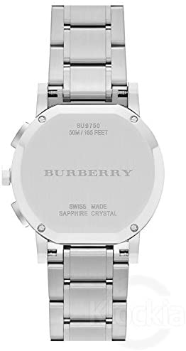 Burberry Women’s Swiss Made Quartz Stainless Steel White Dial 38mm Watch BU9750