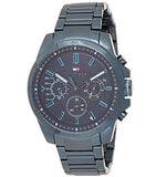 Tommy Hilfiger Men’s Chronograph Quartz Stainless Steel Blue Dial 46mm Watch 1791560