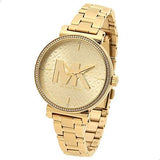 Michael Kors Women’s Quartz Stainless Steel Gold Dial 36mm Watch MK4334