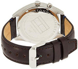Tommy Hilfiger Men’s Quartz Leather Strap Blue Dial 44mm Watch 1791549