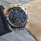 Tissot mens Couturier Chrono Quartz stainless-steel Dress Watch Grey T035.617.11.051.00