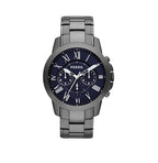 Fossil Men’s Chronograph Stainless Steel Blue Dial 44mm Watch FS4831