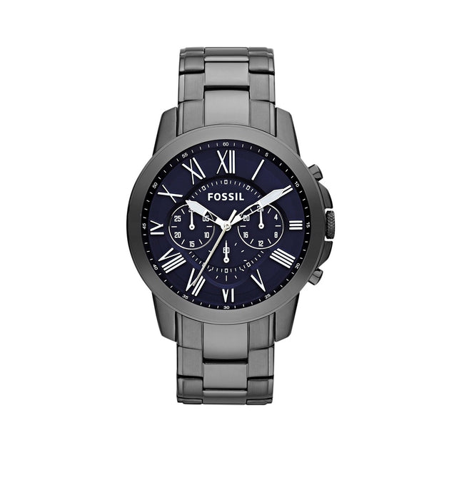 Fossil Men’s Chronograph Stainless Steel Blue Dial 44mm Watch FS4831 Main Image