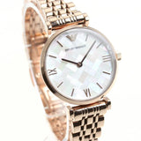 Emporio Armani Women’s Analog Stainless Steel Mother of Pearl Dial 32mm Watch AR11110