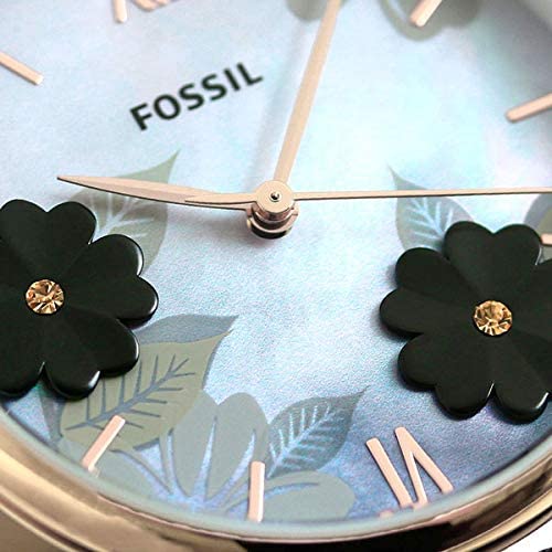 [Fossil] FOSSIL Jacqueline 1.4 inches (36 mm) Floral Pattern Quartz Ladies Watch