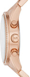 Michael Kors Women’s Quartz Stainless Steel Rose Gold Dial 37mm Watch MK6357