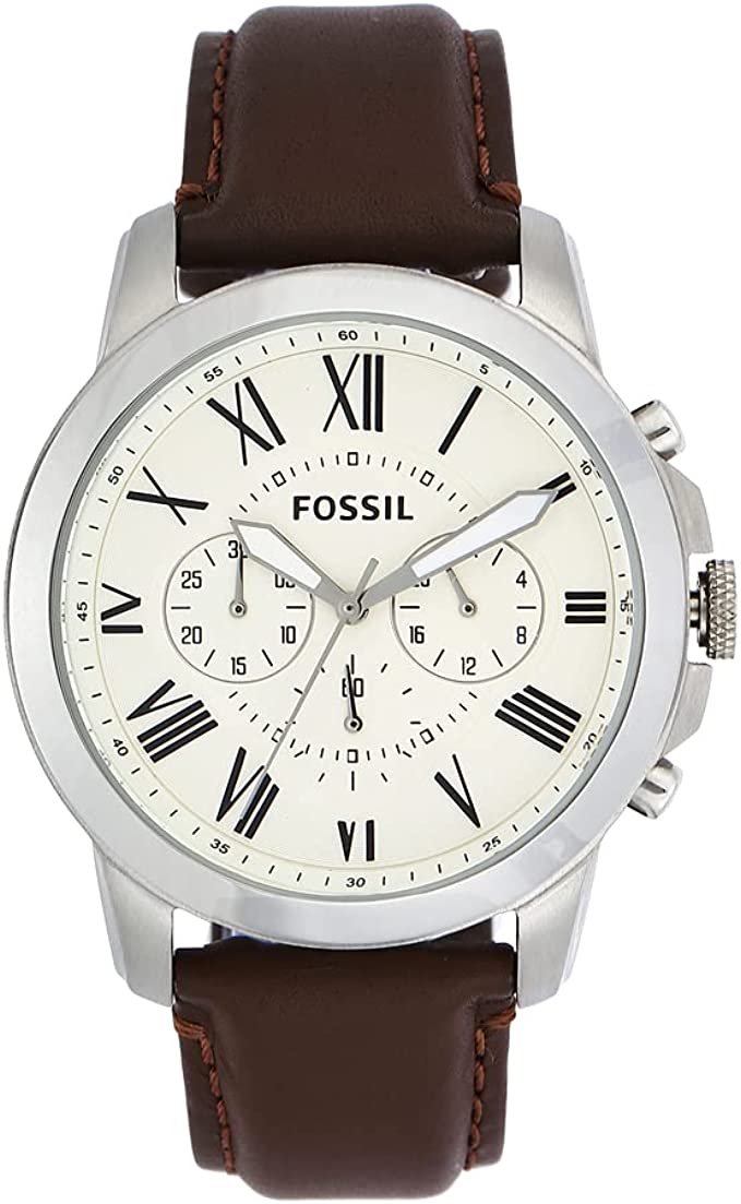 Fossil Men's Grant Stainless Steel Quartz Chronograph Watch FS4735 (WITHOUT TAG)