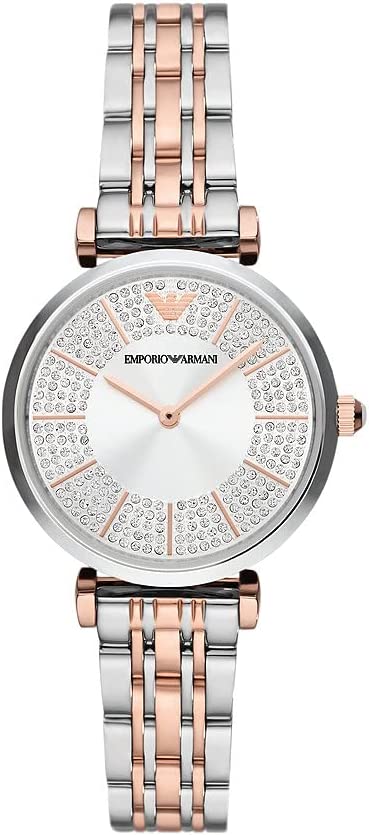 Emporio Armani Two-Hand Two-Tone Stainless Steel Watch AR11537