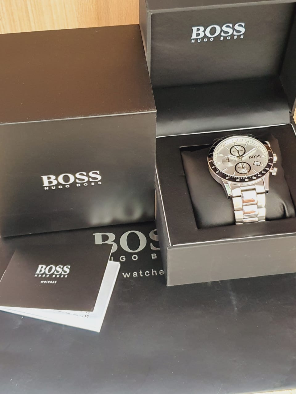 Hugo Boss Men’s Chronograph Quartz Stainless Steel Silver Watch 1513511