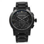 BURBERRY Chronograph Dark Grey Dial Black Ion-plated Men's Watch BU9354
