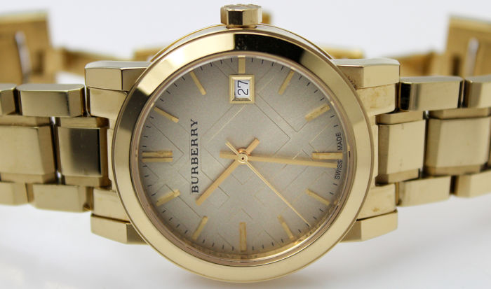 BURBERRY Light Champagne Dial Light Gold-tone Ladies Watch BU9134