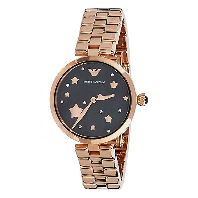 EMPORIO ARMANI Quartz Black Dial Ladies Watch AR11197 Hover Image