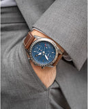 BOSS Chronograph Quartz Watch for Men with Brown Leather Strap - 1513852