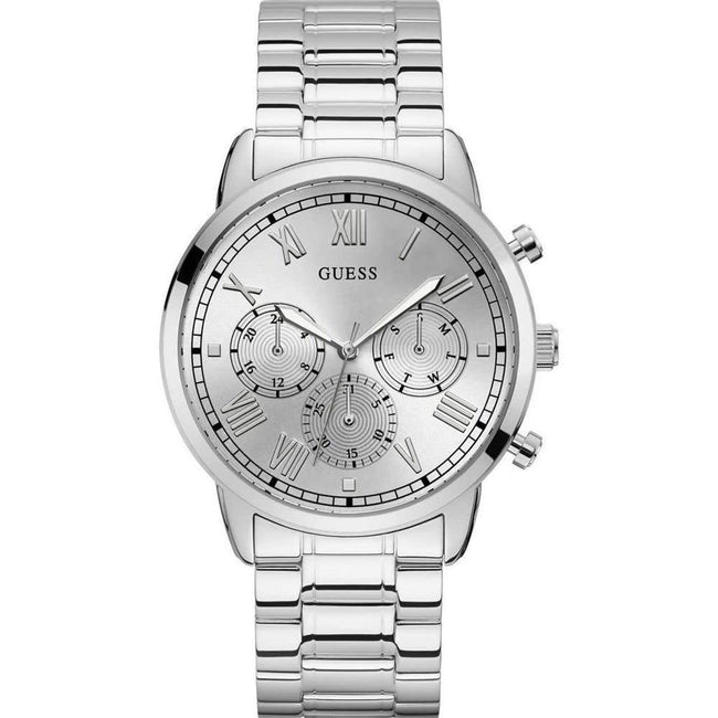 GUESS Analog Silver Dial Men's Watch-GW0066G1 Hover Image