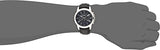 Fossil Fs4990 44Mm Stainless Steel Case Black Calfskin Mineral Men's Watch, Analog Display