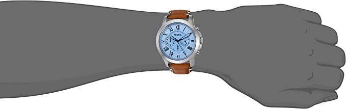 Fossil Men's FS5184 Grant Chronograph Light Brown Leather Watch