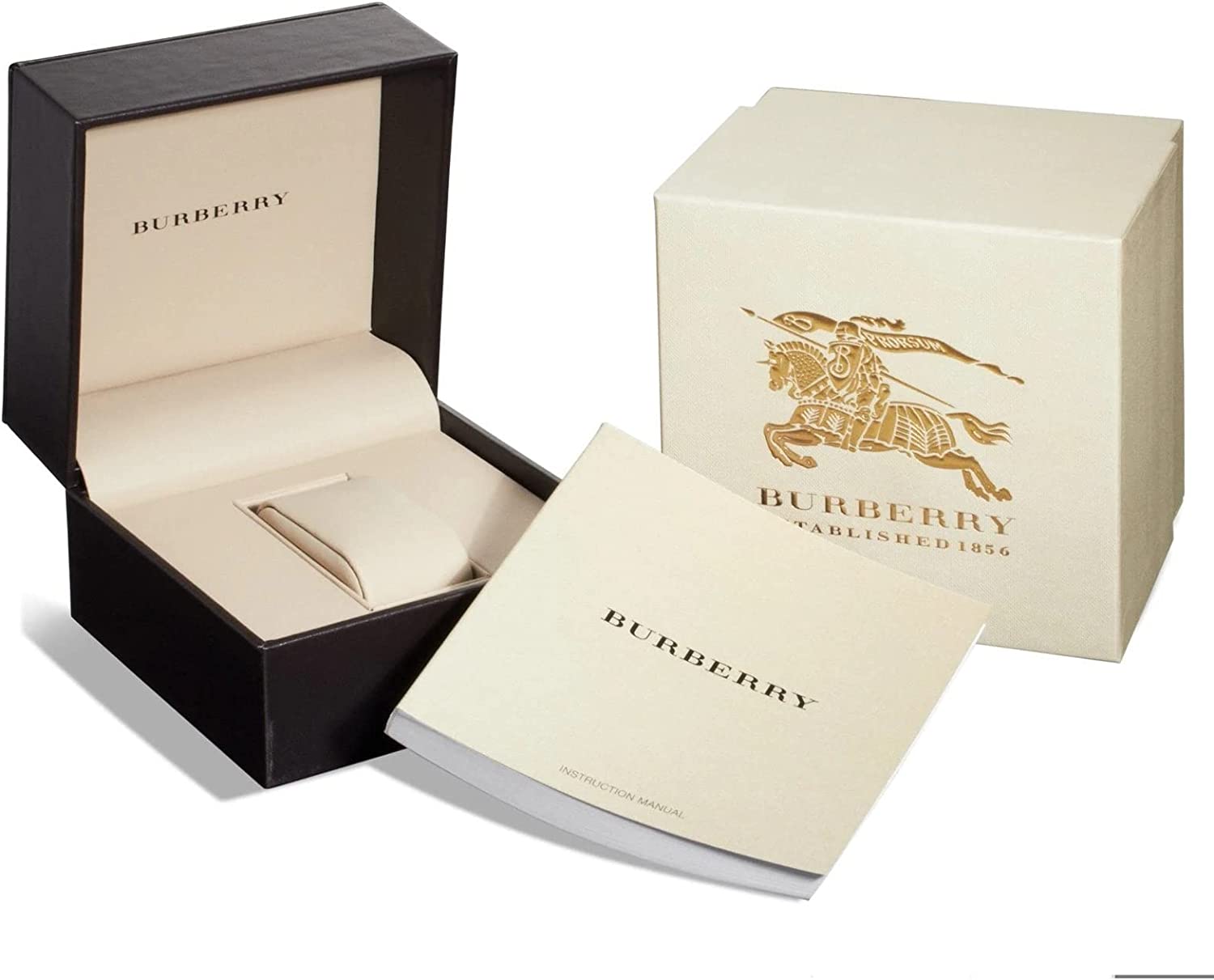 Burberry White Dial Rose Gold Ion-Plated Bezel Ladies Watch BU9205