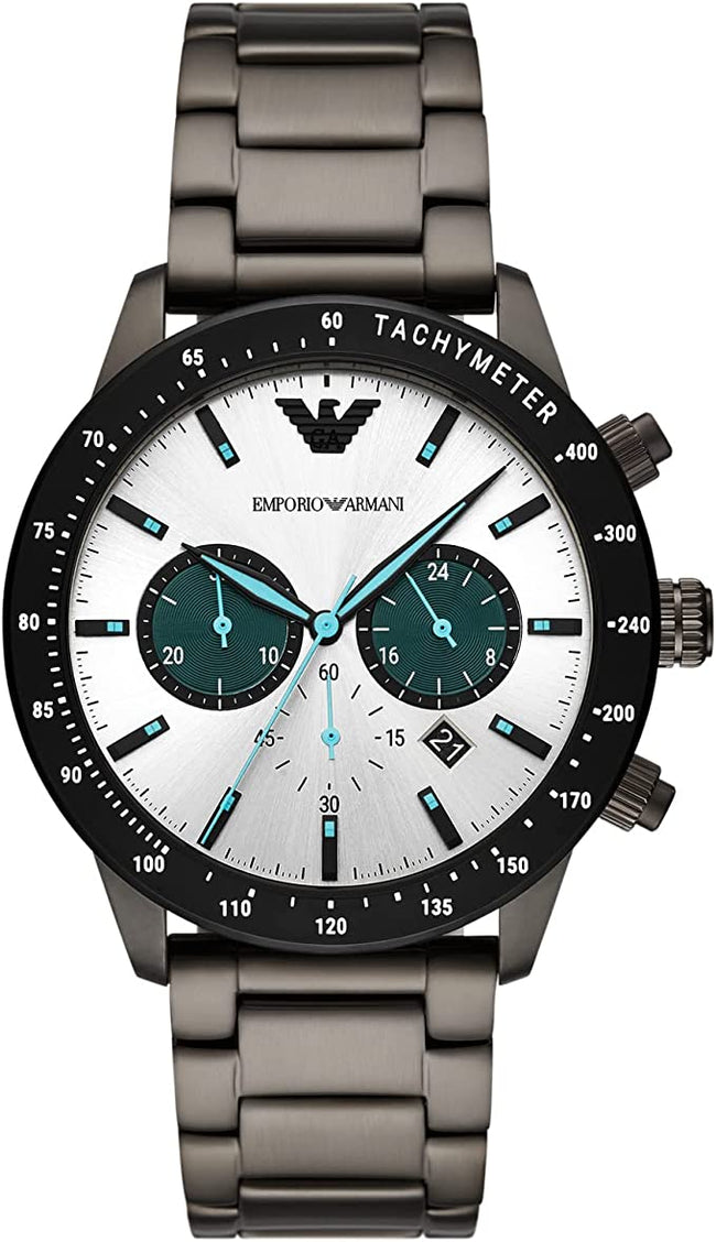 Emporio Armani Men’s Chronograph Stainless Steel MultiColour Dial 43mm Watch AR11471 Hover Image