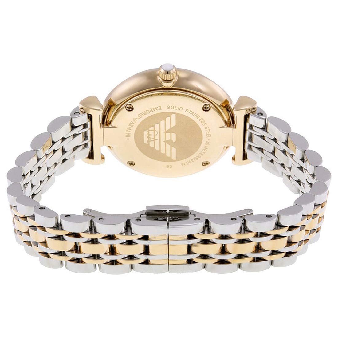 Emporio Armani AR8031 Women’s Analog Two Tone Stainless Steel White Dial 32mm Watch