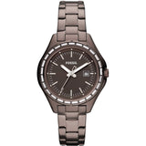 Fossil AM4399 Dylan Glitz Stainless Steel Brown Dial Brown Bracelet Watch (LOT ITEM) 8/10 Condition