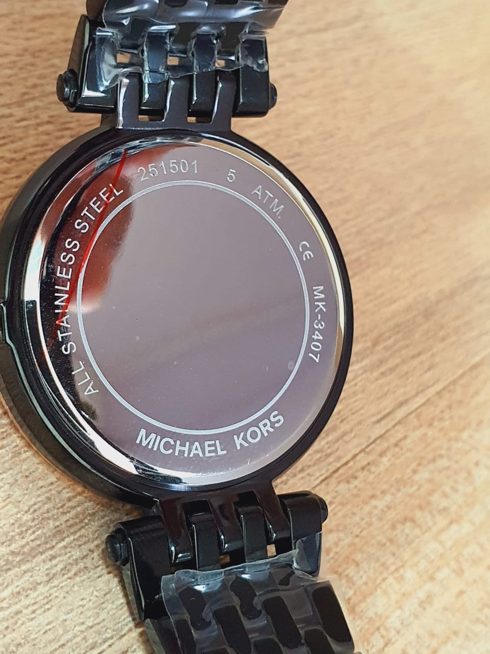 Michael Kors Women’s Quartz Stainless Steel Black Dial 39mm Watch MK3407