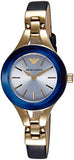 Emporio Armani Women's Navy Leather Watch AR7393