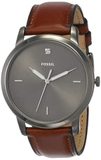 Fossil The Minimalist 3h Analog Grey Dial Men's Watch-FS5479