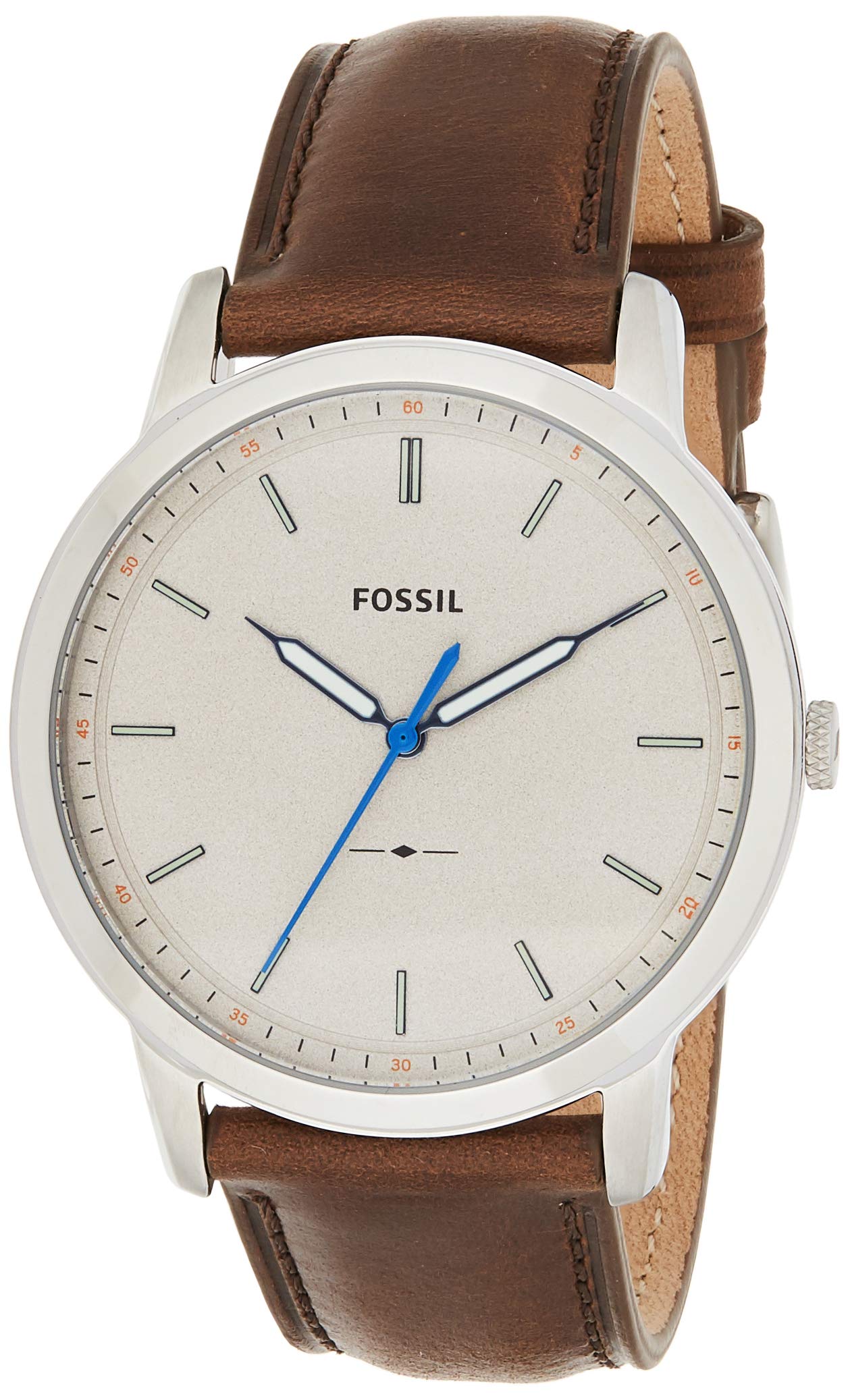 Fossil Men's FS5306 The Minimalist Three-Hand Brown Leather Watch