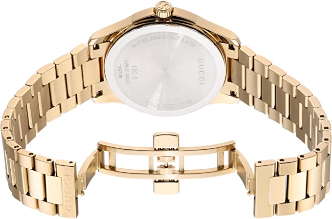Gucci Swiss Quartz and Alloy Dress Gold-Toned Men's Watch(Model: YA126461)