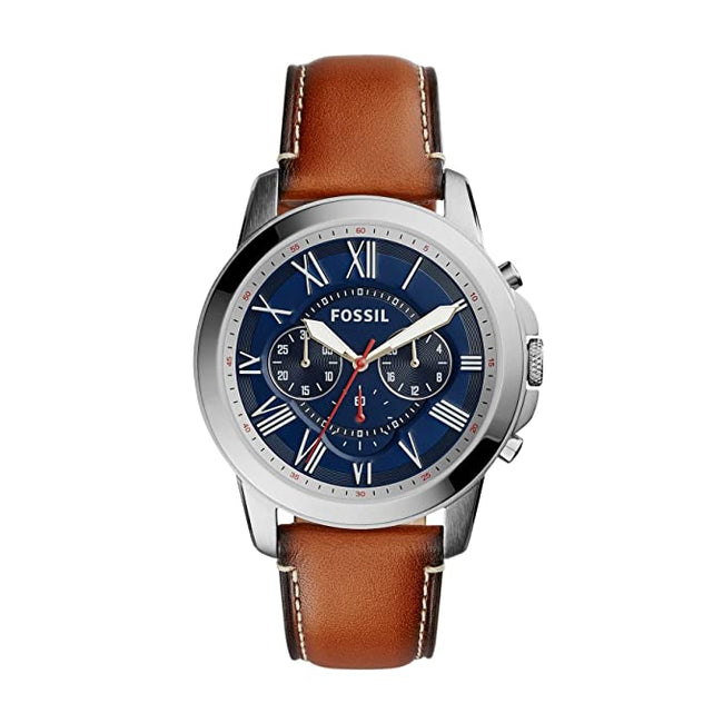 Fossil Grant Analog Blue Dial Men's Watch-FS5210 Hover Image