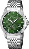 G-Timeless Quartz Green Dial Stainless Steel Men's Watch