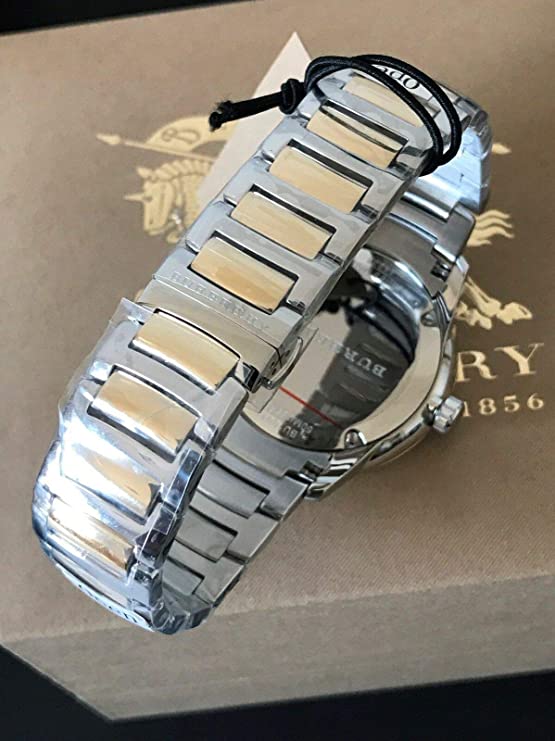 Swiss Gold 2 Tone Silver Date Dial 40mm Men Stainless Steel Wrist Watch The Classic BU10011