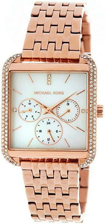 Michael Kors Women's Drew Multifunction Rose Gold-Tone Stainless Steel Watch MK4375