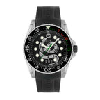 Gucci Men’s Quartz Swiss Made Silicone Strap Black (King Snake) Dial 45mm Watch YA136217