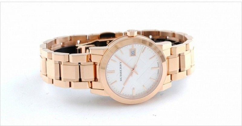 Burberry Women's BU9104 Heritage Rose Gold-Plated Stainless Steel Watch