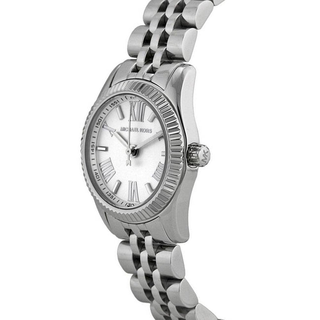 Michael Kors Women’s Quartz Stainless Steel White Dial 26mm Watch MK3228 Main Image