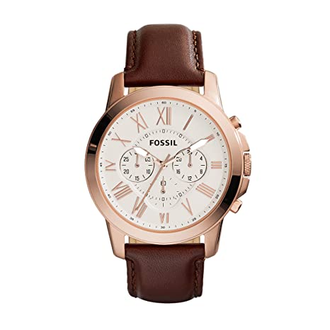 Fossil Analog Silver Dial Men's Watch-FS4991 Hover Image