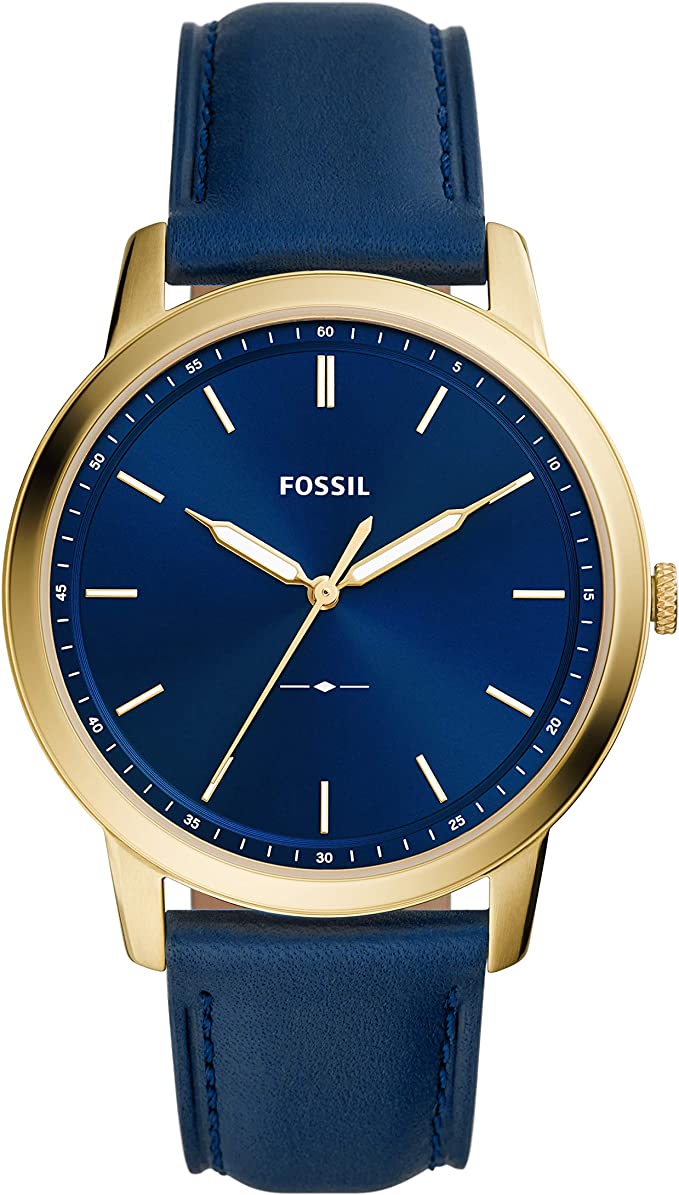 Fossil Men's Minimalist Stainless Steel Slim Casual Watch FS5789
