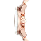 Michael Kors Women’s Quartz Chronograph Stainless Steel Rose Gold Dial 40mm Watch MK6367
