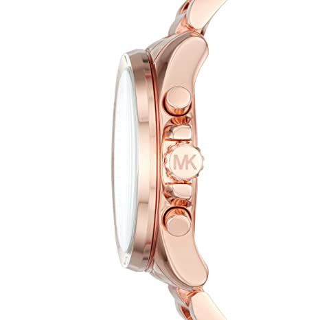 Michael Kors Women’s Quartz Chronograph Stainless Steel Rose Gold Dial 40mm Watch MK6367