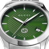 G-Timeless Quartz Green Dial Stainless Steel Men's Watch