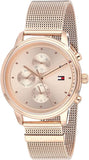 Tommy Hilfiger 1781907 Mens Quartz Watch, Analog Display and Stainless Steel Strap, Rose Gold